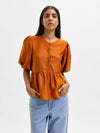 Selected Femme Windy Puff Sleeve Top