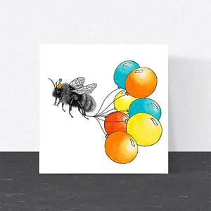 Wild Lines Bumblebee Birthday Card