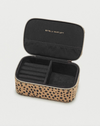 Estella Bartlett Mini Jewellery Box - black/dusky pink/gold/leopard/cheetah print