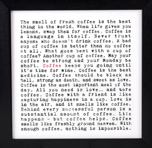 Wise words - Coffee Print