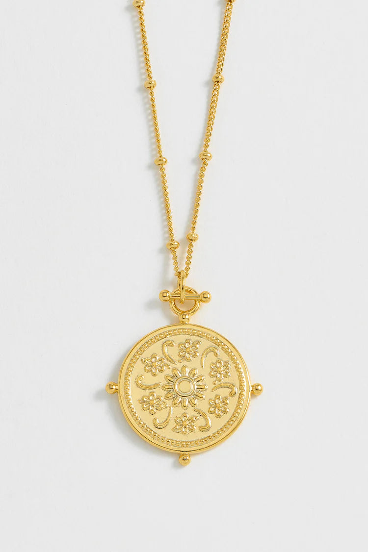 Estella Bartlett Floral Coin Necklace