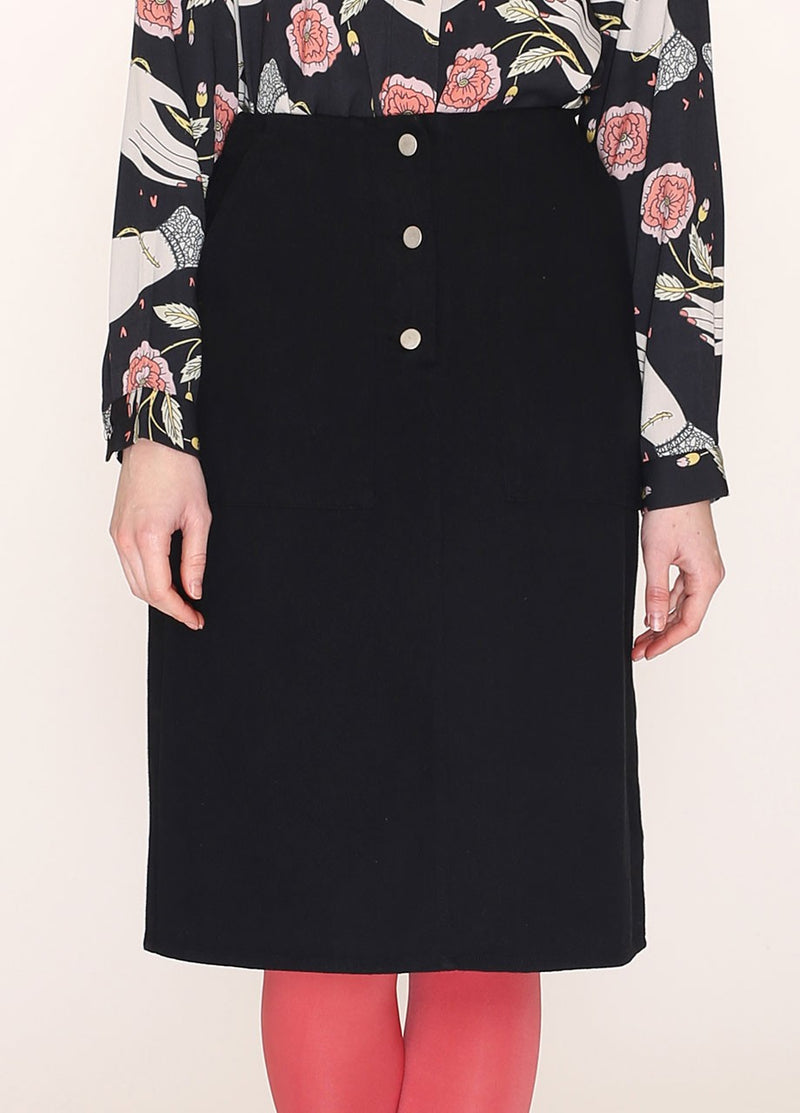 Pepa Loves Cotton Black Skirt