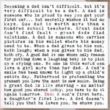 Wise Words - Dad Print