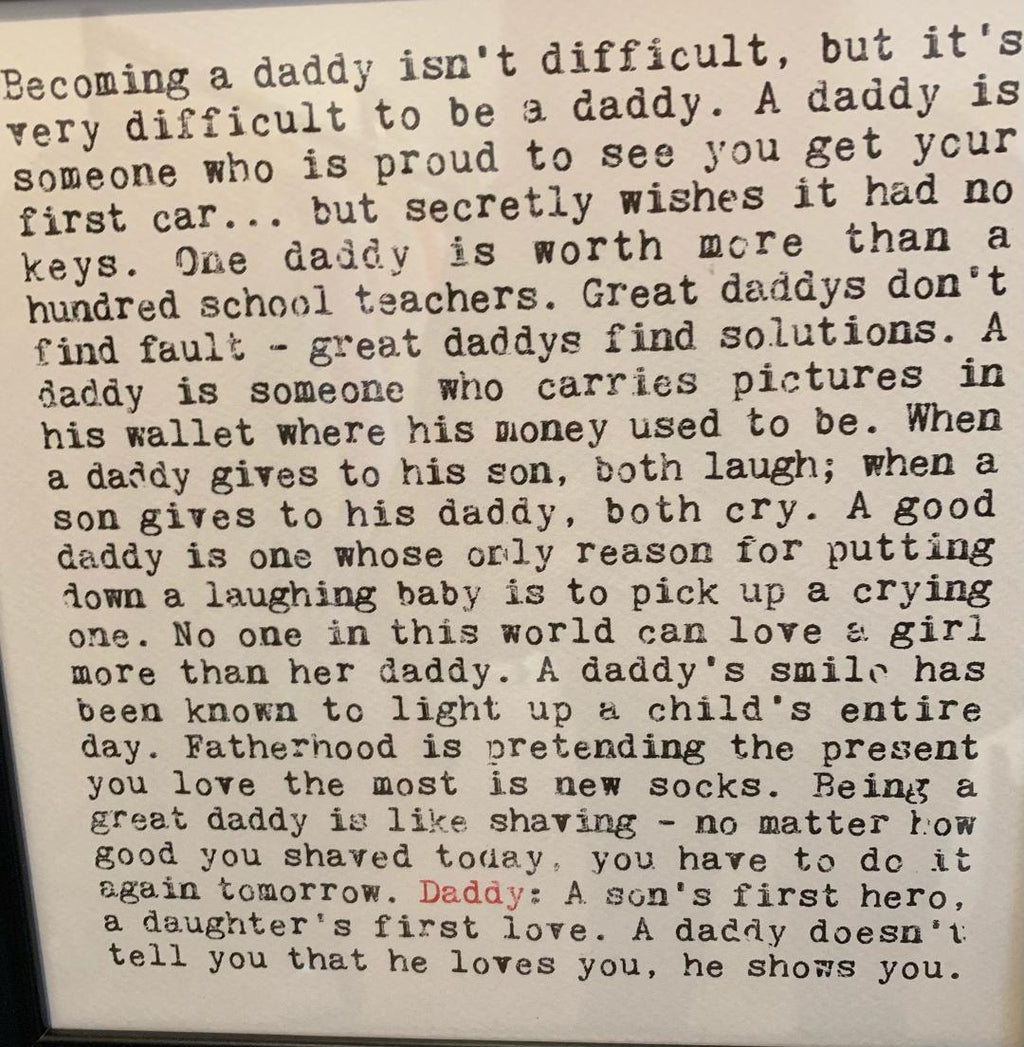 Wise Words - Daddy Print
