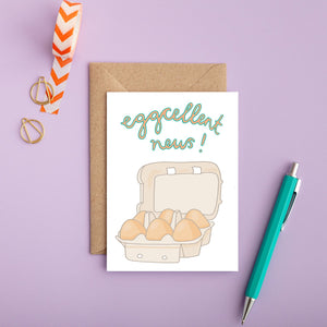 You've Got Pen On Your Face 'Eggcellennt News' Card