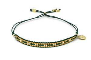 Boho Betty Starshine Emerald Beaded Friendship Bracelet