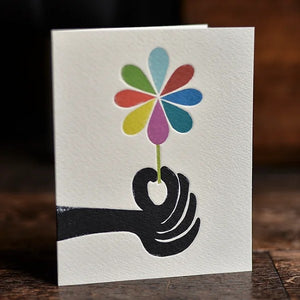 Ink Press Flower Power Card