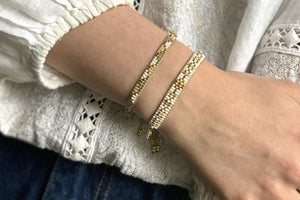 Boho Betty Matira Gold Beaded Friendship Bracelet