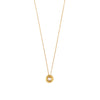 Orelia Mini Molten Open Cirle Necklace - Gold/Silver
