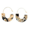 Isle & Stars tortoiseshell Resin With Wire Earrings