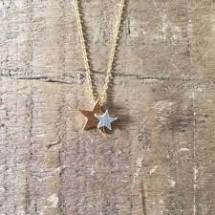 Sixton Brass Star Necklace