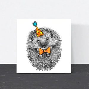 Wild Lines Hedgehog Birthday Card