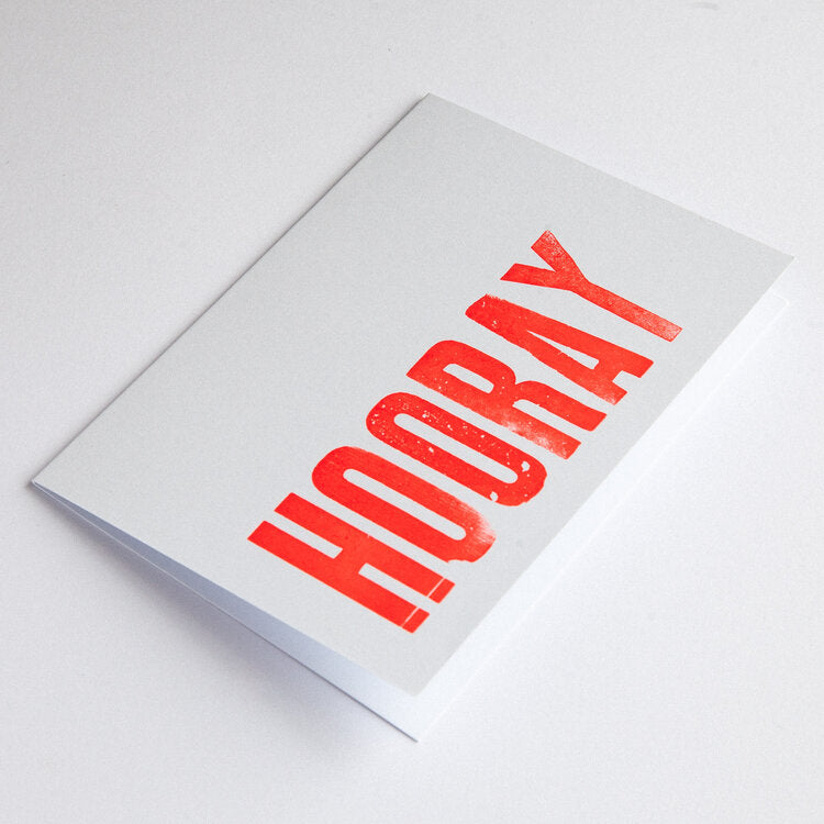 Nice & Graphic 'Hooray' Card