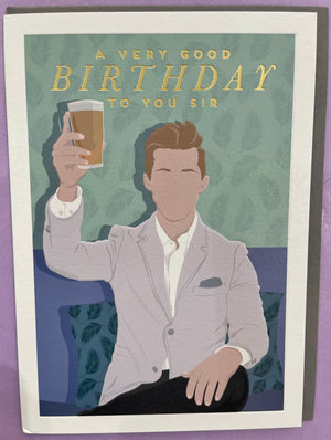The Art File  - A Very Good Birthday Sir Card