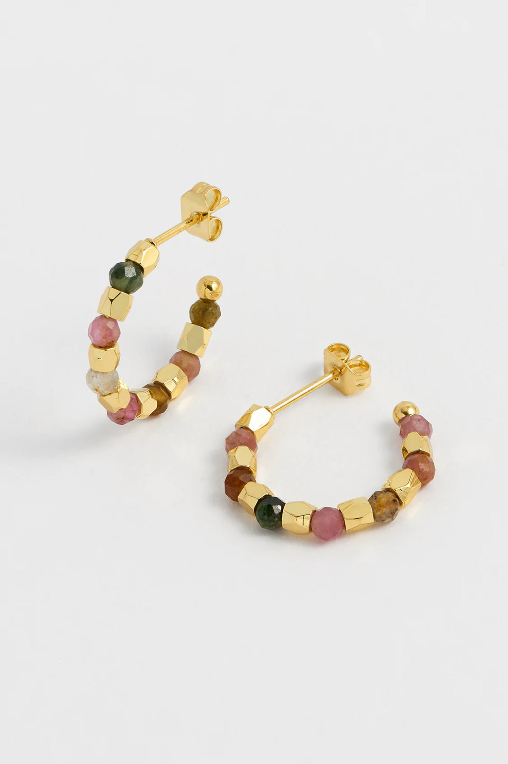 Estella Bartlett Coco & Tourmaline Hoop Earrings