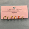 Big Metal London Olympia Enamel Earrings