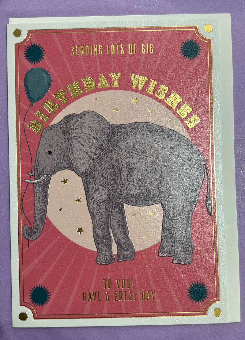 The Art File - Elephant Birthday Card
