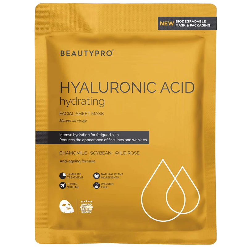 BeautyPro Hyaluronic Acid Hydrating Sheet Mask