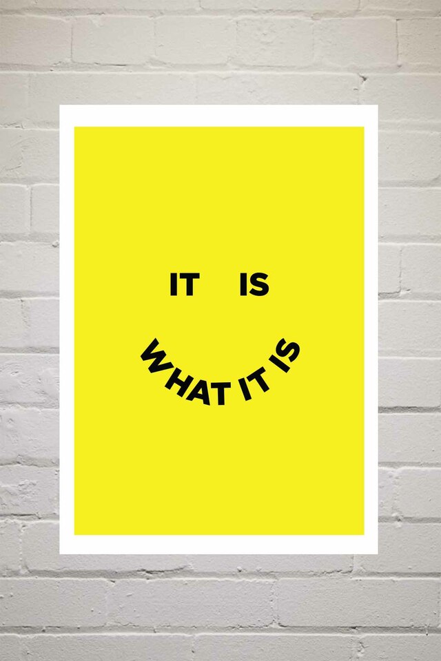 East End Prints 'It is What it Is' Card