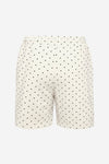 Noella Johanne Sweat Shorts - Off white/black Dot