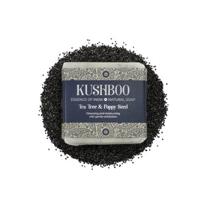 Kushboo Tea Tree & Poppy Seed Soap