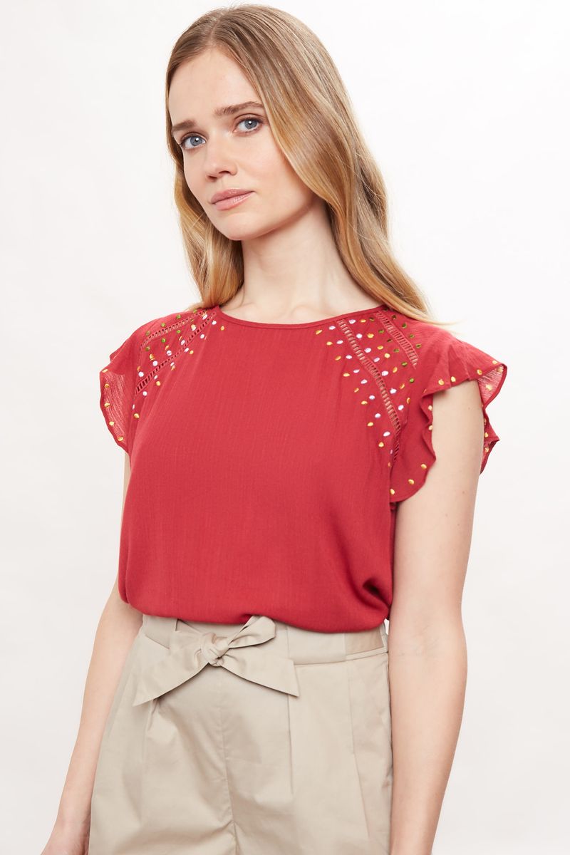 Louche Yamine Embroidered Top