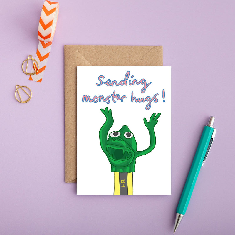 You've Got Pen On Your Face 'Monster Hugs' Card