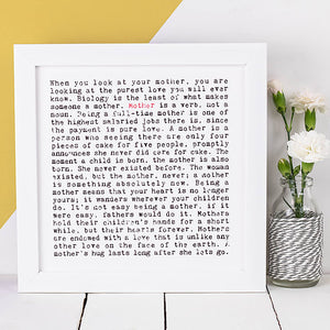 Wise Words Print - Mum/Mother
