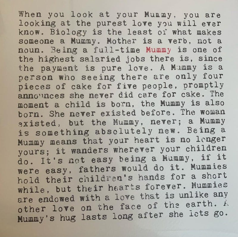 Wise Words Print - Mummy
