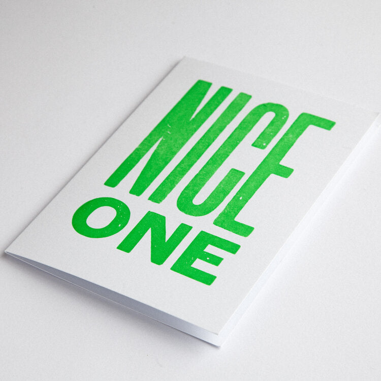 Nice One Template Nice & Graphic / 'Nice One' Card / Mint Tea Boutique, Winchester