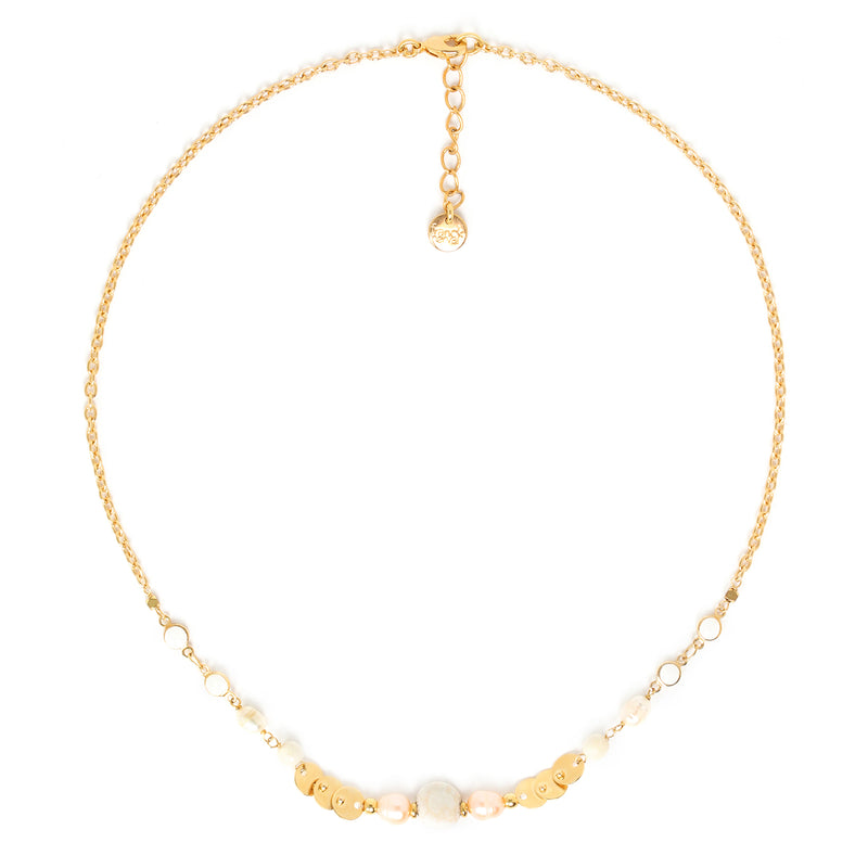 Elka London Olympe Howlite and Pearls Necklace