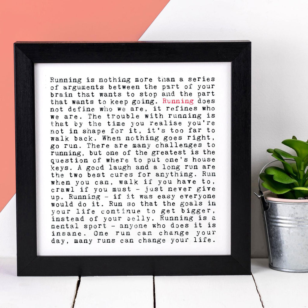 Wise Words - Running Print