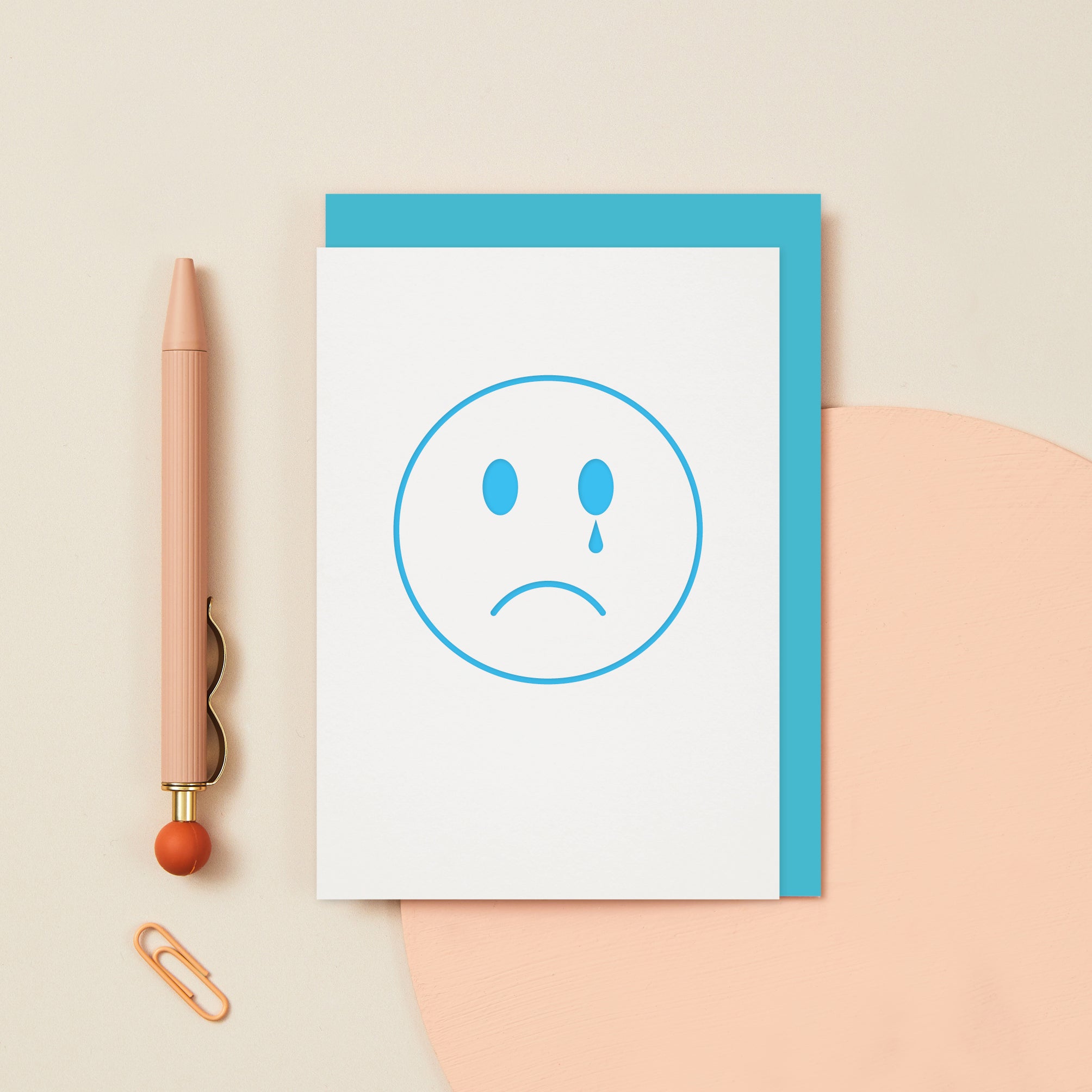 Sad Magic Card Lucky Ink / 'Sad Face' Card / Mint Tea Boutique, Winchester