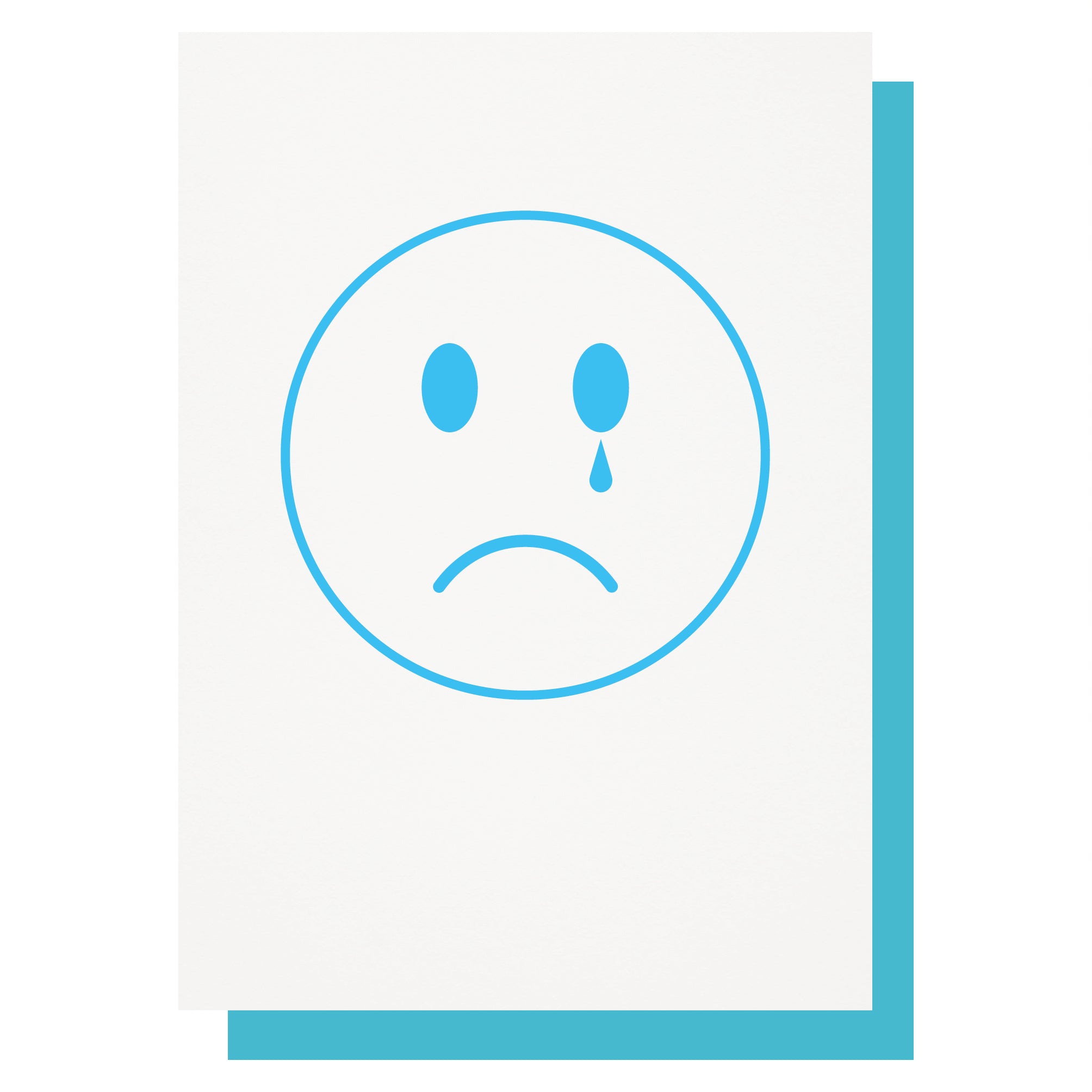 Sad Magic Card Lucky Ink / 'Sad Face' Card / Mint Tea Boutique, Winchester