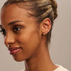Orelia Molten & Crystal Stud Pack - Silver