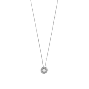 Orelia Mini Molten Open Cirle Necklace - Gold/Silver