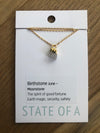 State of A Birthstone Necklace
