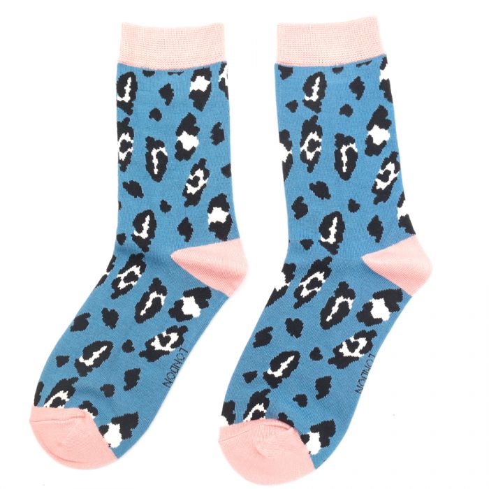 Miss Sparrow Bamboo Leopard Spot Socks