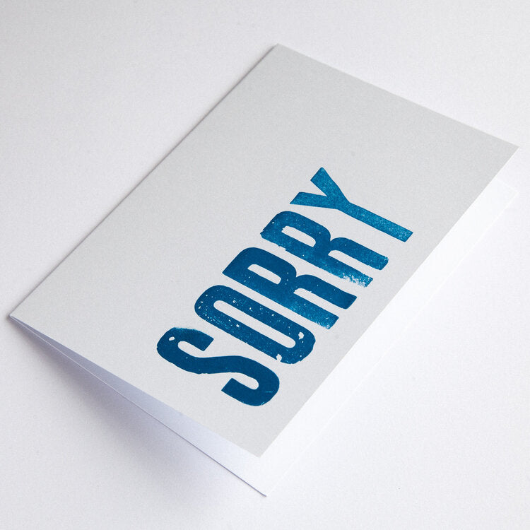 Nice & Graphic 'Sorry' Card