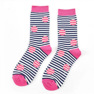 Miss Sparrow Bamboo Socks Spots & Stripes