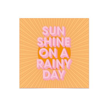 Kiss Me At The Disco 'Sunshine On A Rainy Day' 30cmx30cm Print