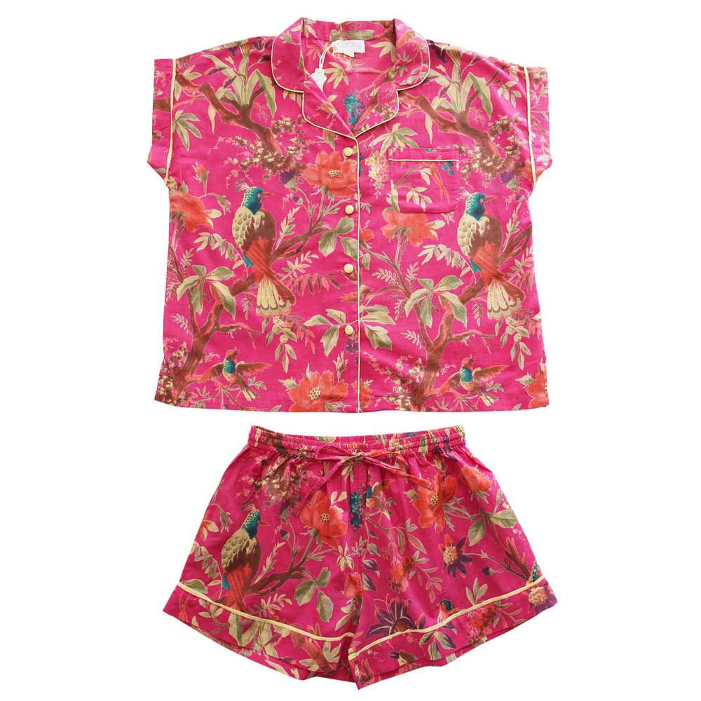 Powell Craft Hot Pink Short Pyjamas