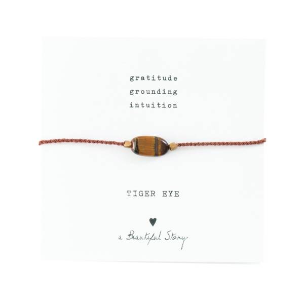 A Beautiful Story Tigers Eye Gemstone Bracelet