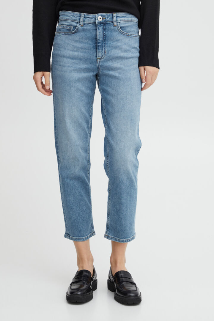 Ichi Twiggy Raven Jeans - Light Blue