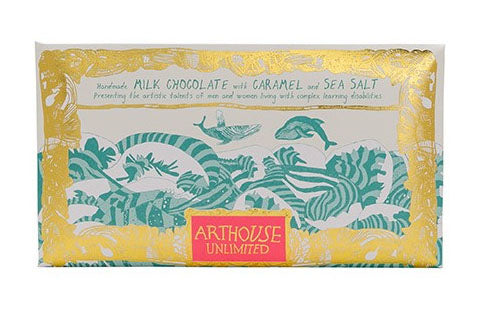 Arthouse Unlimited Swim with Whales Milk Chocolate with Caramel and Sea Salt