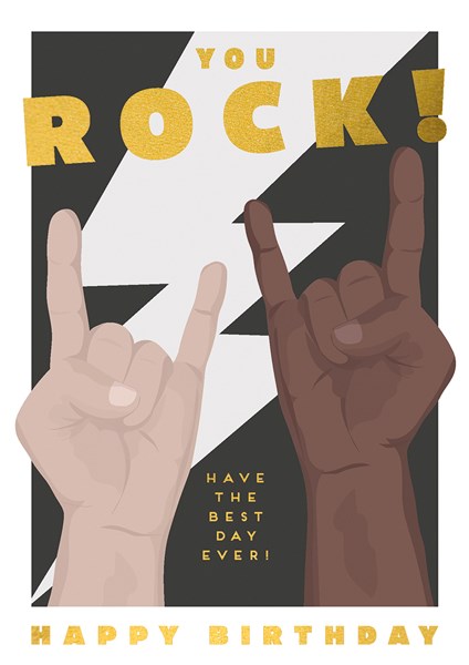 The Art File - You Rock Birthday Card