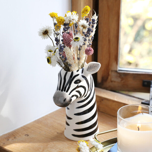 Lisa Angel Ceramic Zebra Vase