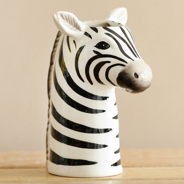 Lisa Angel Ceramic Zebra Vase